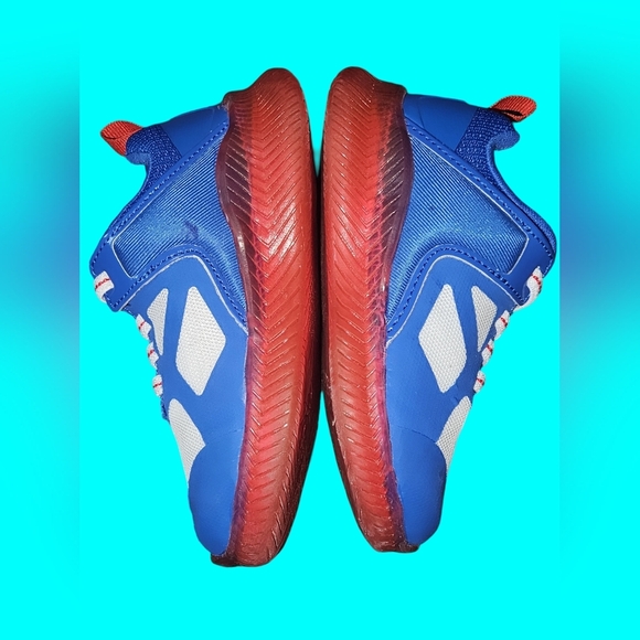 Reebok Tycoon Toddler Boys Light-Up Running Shoes Red Blue Sz 8T - Picture 6 of 7